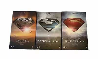 Buy Hot Toys Man Of Steel Superman General Zod Jor-El MMS200 MMS201 MMS216 UK • 650£