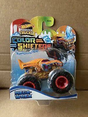 Buy HOT WHEELS MONSTER TRUCKS  Colour Shifters - Mega-Wrex - Combined Postage • 8.99£