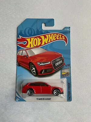 Buy Audi RS6 Red Factory Fresh Long Card - Hot Wheels • 9.99£