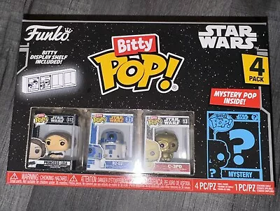 Buy Funko Bitty Pop  Star Wars Princess Leia 4 Pack Miniature Vinyl Figures • 5£