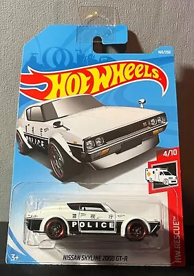 Buy Hot Wheels Nissan Skyline 2000 GT-R Police - HW Rescue 4/10 - CRACKED PACKAGING • 3.99£