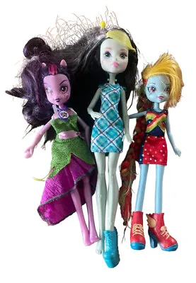 Buy My Little Pony Equestria Girls Doll Bundle Job Lot X 2 Dolls 9 & 1 Monster High • 12.05£