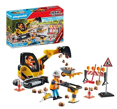 Buy Playmobil 71045 Limited Edition Road Works Construction Zone Promo Pack • 20.29£