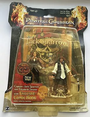 Buy Zizzle Disney Pirates Of The Caribbean JACK SPARROW & ELIZABETH SWANN Figures • 24.99£