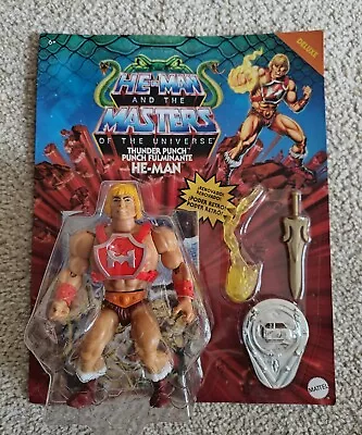 Buy Mattel Masters Of The Universe Motu Origins Thunder Punch He Man Rare Moc • 125£
