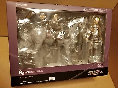 Buy Official Attack On Titan Erwin Smith Figma #446 Figure (max Factory) New Sealed • 129.99£