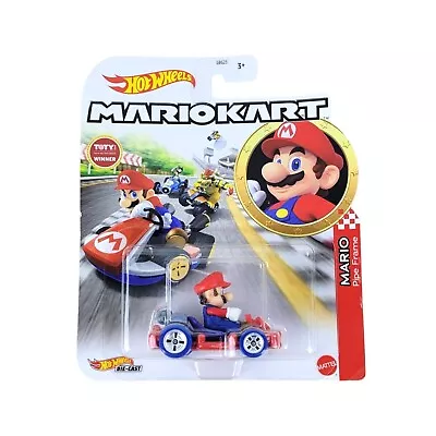 Buy Hot Wheels Mario Kart Mario Pipe Frame Kart Die-Cast Car - New • 11.99£
