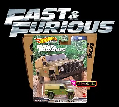 Buy Hot Wheels LAND ROVER DEFENDER 110 FAST AND FURIOUS PREMIUM D CASE 2023 • 10£