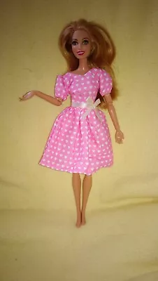 Buy Barbie Cutie Fashion Dolls Dress Fashionistas Summer Clothing Pink Hearts #i • 4.26£