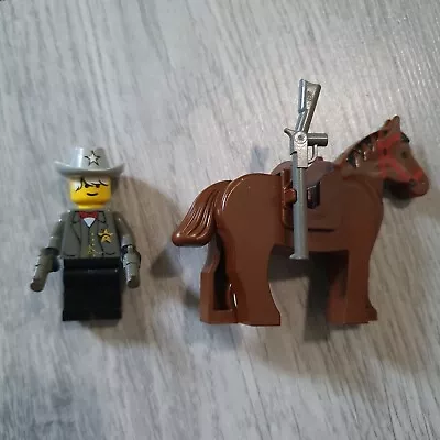 Buy Vintage LEGO Western Sheriff Minifigure & Horse • 9.80£