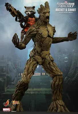 Buy 1/6 Hot Toys Mms254 Marvel Guardians Of The Galaxy Rocket & Groot Action Figure • 554.99£