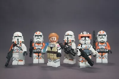 Buy Lego Star Wars 212th Battalion Clone Trooper Custom Minifigures With Obi Wan • 16.99£