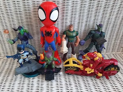 Buy Marvel Bundle Of Figures Spiderman Villians & Batman Dc Figure Toy Lot • 25£