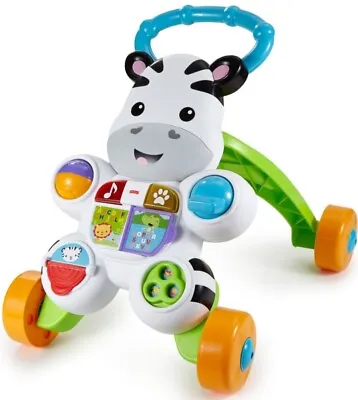 Buy Fisher-Price Learn With Me Zebra Stand Up Walker RRP £35 • 24£